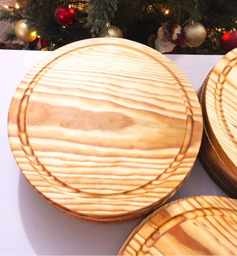 Tabla de madera de pino Redonda 30 cm