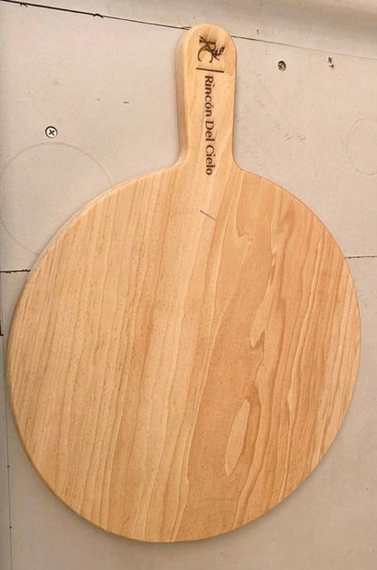 Tabla para Cortar Redonda con mango 40 cm