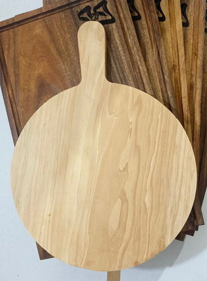 Tabla para Cortar Redonda con mango 40 cm