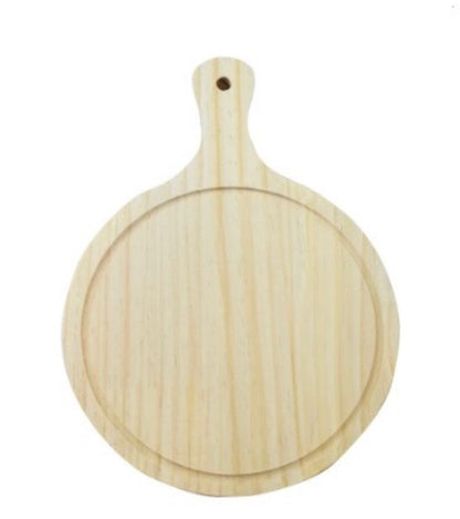 Tabla para Cortar Redonda con mango 40 cm