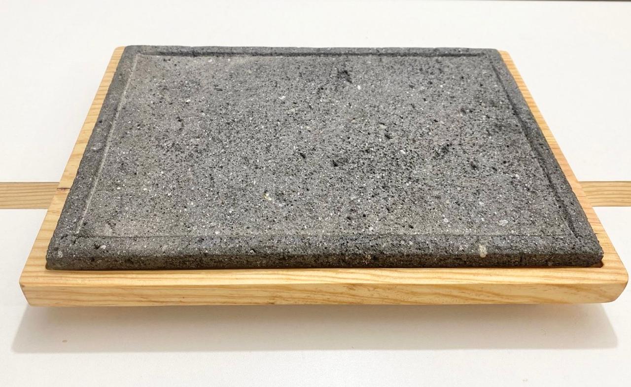 Tabla para piedra Volcanica rectangular