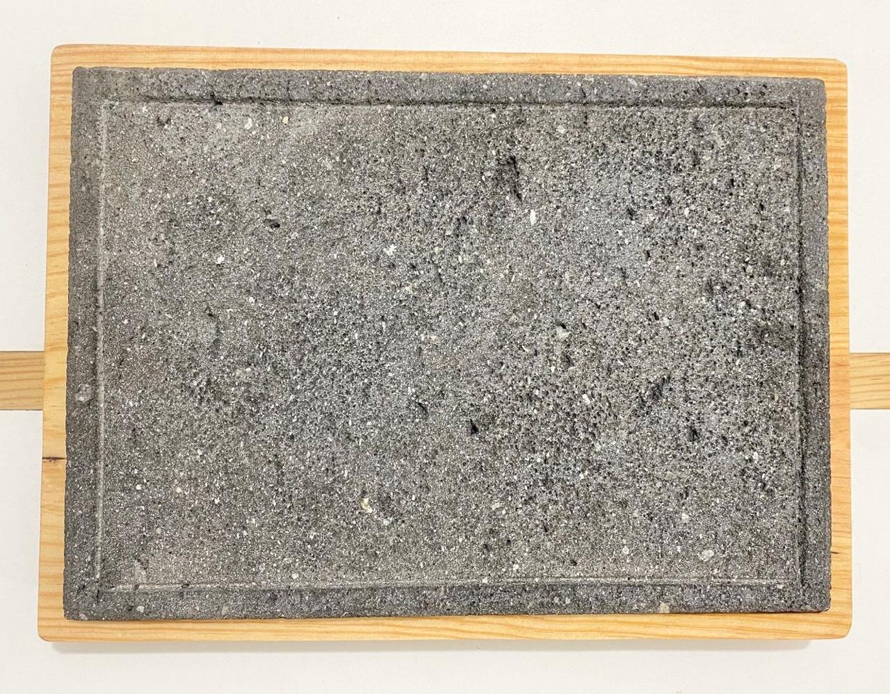 Tabla para piedra Volcanica rectangular