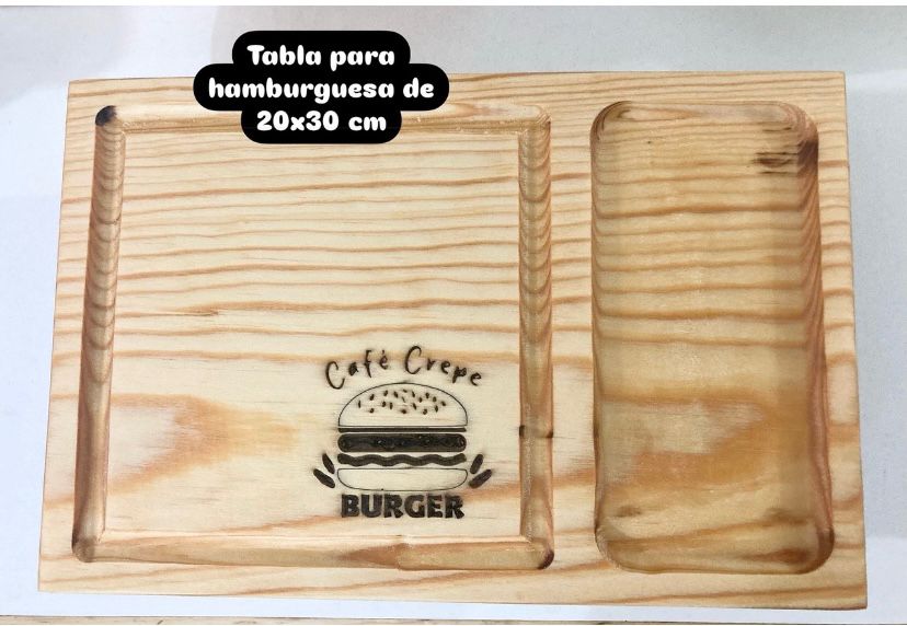Tabla para Hamburguesa 20x30 cm