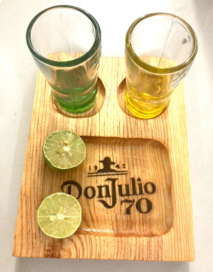Tequilero 2 caballitos