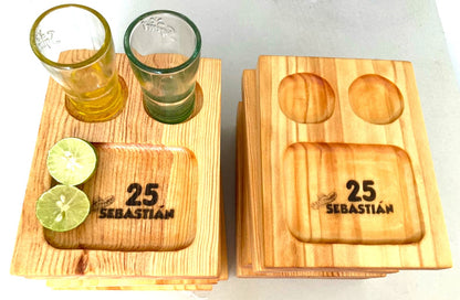 Tequilero 2 caballitos