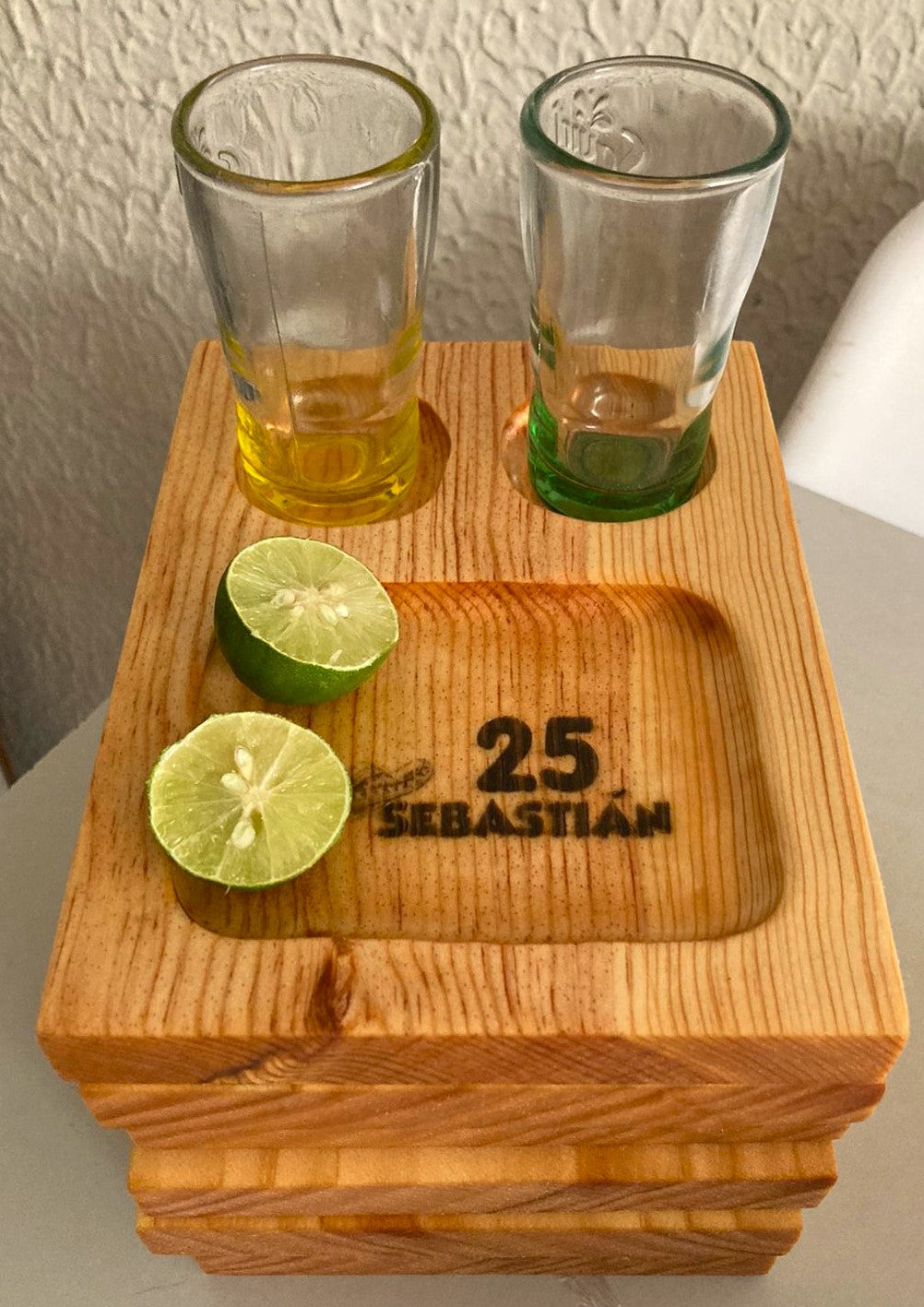 Tequilero 2 caballitos