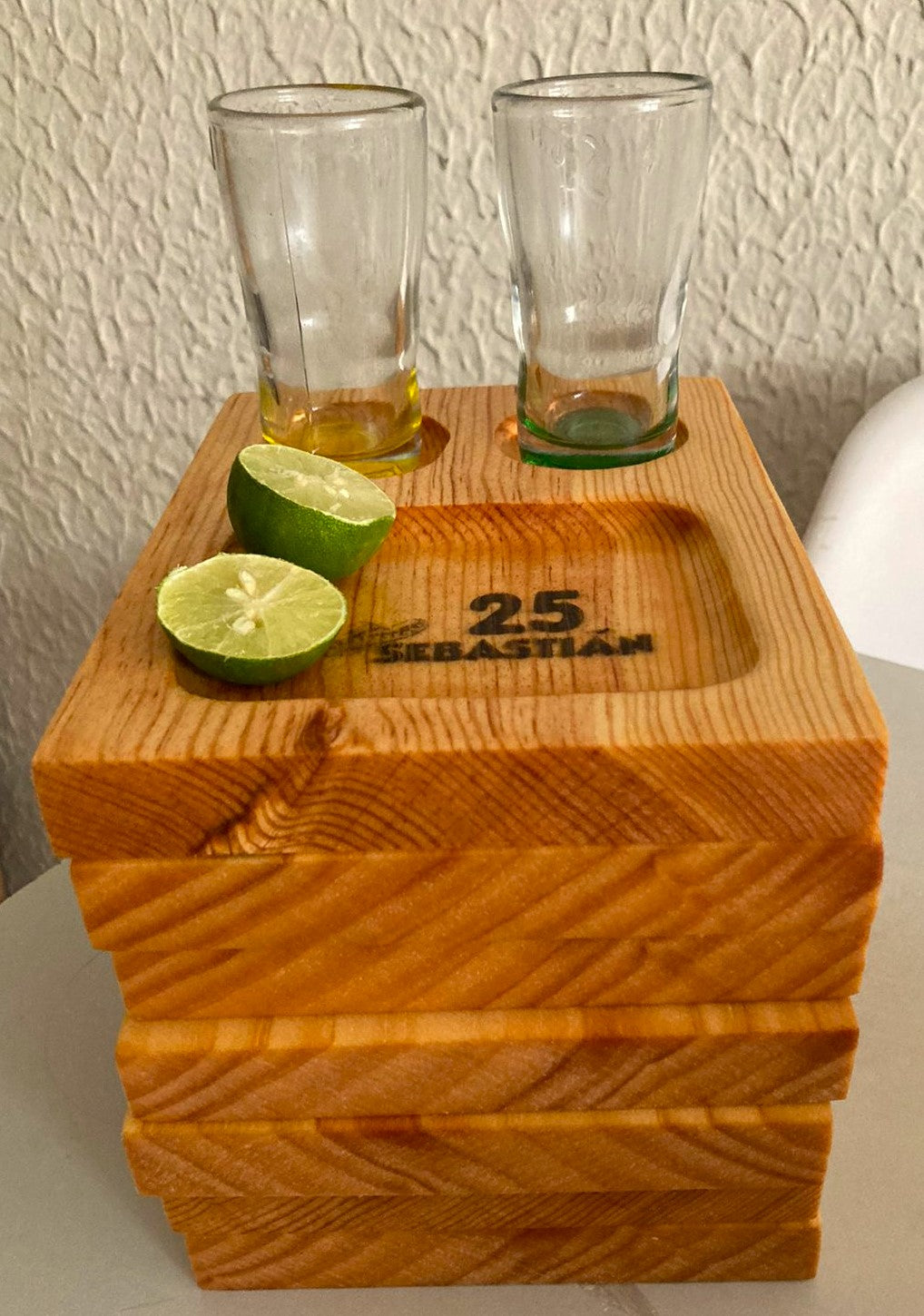 Tequilero 2 caballitos