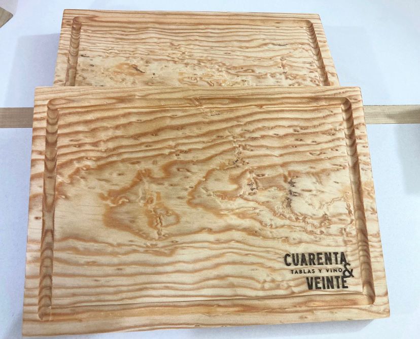 Tabla de madera de pino 25x35