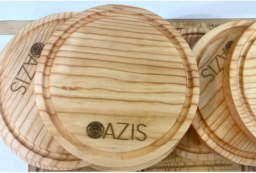 Tabla de madera de pino Redonda 30 cm