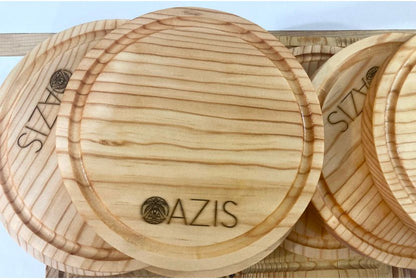 Tabla de madera de pino Redonda 30 cm