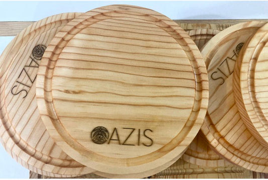 Tabla de madera de pino Redonda 30 cm