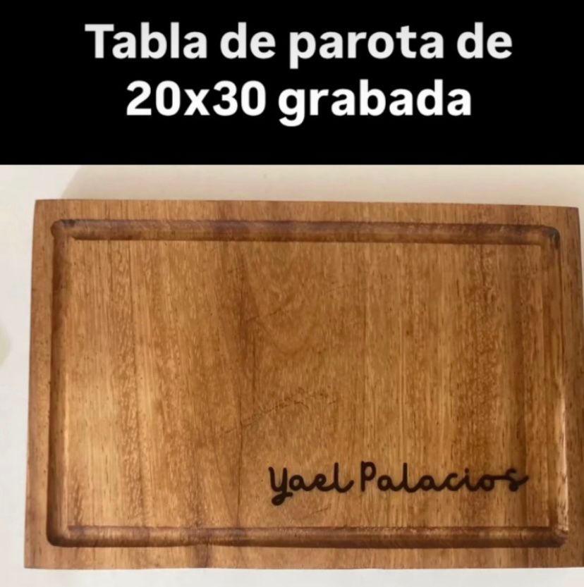 Tabla para Cortar Parota 20x30