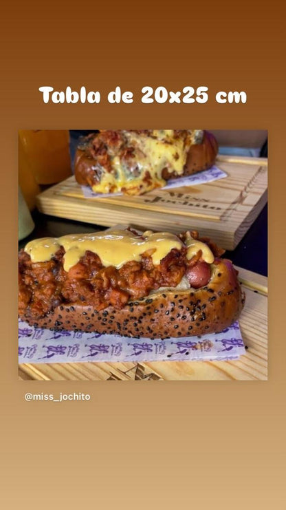 Tabla de madera de pino 20x25